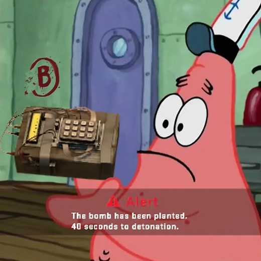 Patrick that's a BOMB HAS BEEN PLANTED