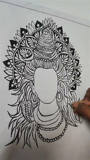 shivan pencil drawing step by step