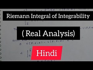 Riemann Integral of Integrability (Riemann creterian)