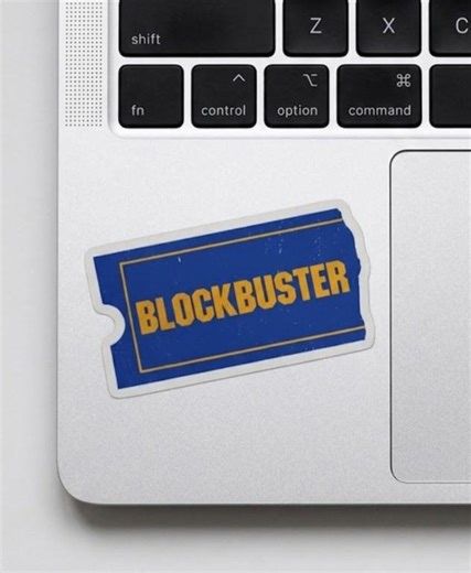 Blockbuster Video Logo Vinyl Sticker, Waterproof Laptop, Water Bottle, Car Decal, Gift for Friends - Etsy