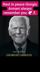 #giorgioarmani #fashiondesigner | Joey Lavado Lazaro