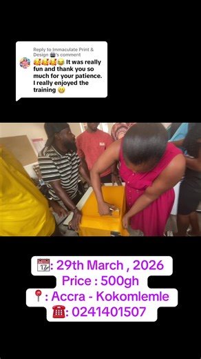 In-Person Screen Printing Training in Accra