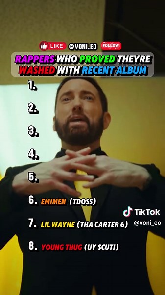 Rappers Who Proved They Were Washed With Their Most Recent Albums? #uyscuti #youngthug #eminem #fyp #lilwayne