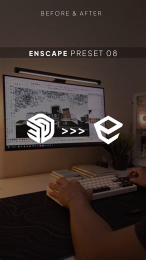 Rifki | Archviz 3D on Instagram: "Sketchup X Enscape Render Realistis cuman pakai Enscape 😎🔥 #archviz #enscape #architect #exterior #archilovers #visual #exteriordesign #archdaily #render #3dartists #realistic #visualization #architecture #design"