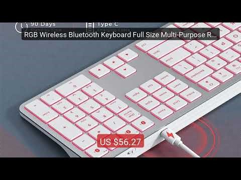 RGB Wireless Bluetooth Keyboard Full Size Multi-Purpose Rec... — Top Pick 2026 | Unbeatable Price!