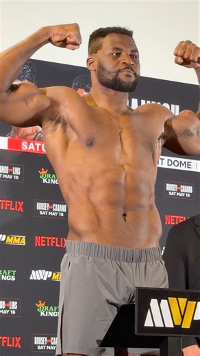 💪🏾⚖️ FRANCIS NGANNOU OFFICIAL WEIGH IN (MVP 1)