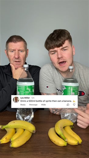 DKleynTV on Instagram: "Viewer Request - Banana & Sprite Challenge 🤮"