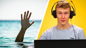 "I feel like I should be soaking wet right now" Lifeguards Try Drowning Simulator | Facts