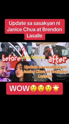 Update sa sasakyan ni Janice Chua at Brendon Lassale