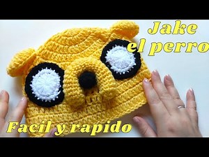Jake the Dog Hat from Adventure Time - Quick and Easy Crochet for Beginners Step by Step