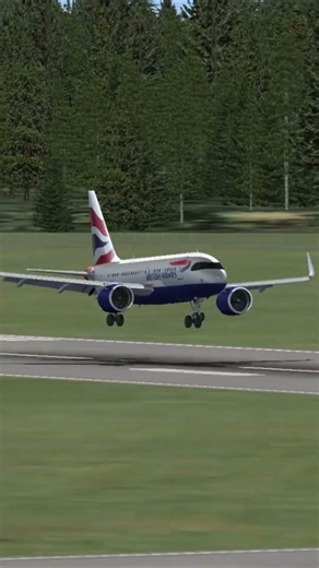 British A318neo Landing #shorts