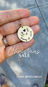 1K views | Best Grandma Christmas Gift EVER! https://www.sierrametaldesign.com/collections/jewelry/products/irene-disc-necklace | Sierra Metal Design | Facebook