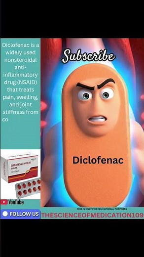 Diclofenac sodium #diclofenac #drugs #animation #education #easy #understanding #viral #pharmcist
