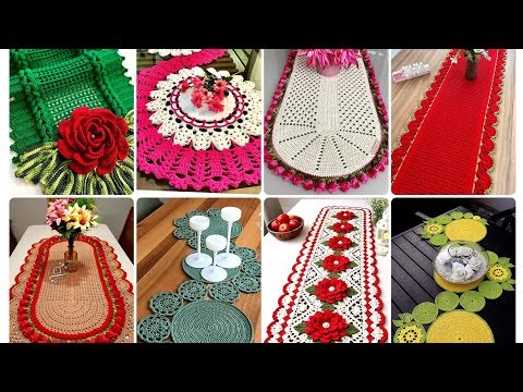 Very Elegant And Beautiful Crochet Handmade Rectangle and Circle Table Runner,Mats Design Ideas 2026
