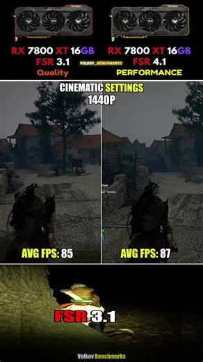 RX 7800 XT FSR 3.1 vs FSR 4.1 - Can Optimization Trigger Inversion? #pcgaming