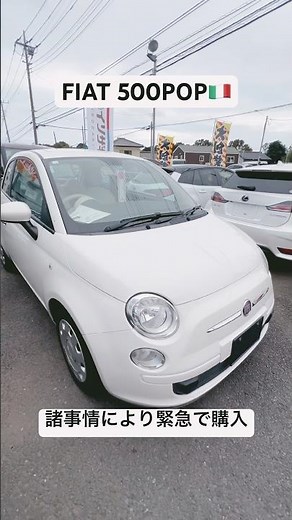 FIAT500 POP🇮🇹を繋ぎで購入。新型ジムニーシエラ納期待ちの繋ぎで買ってみた🚗 #ジムニーシエラ #ジムニー #フィアット500