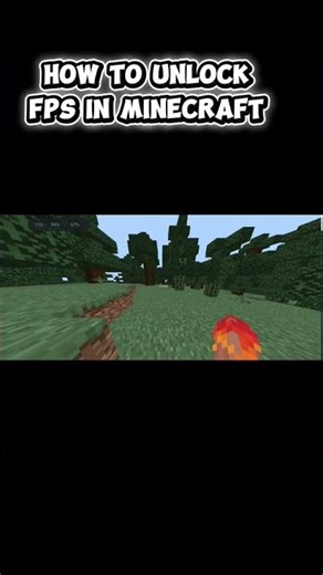 unlock fps in Minecraft in 15 minutes