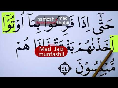 LEARN TO REMEMBER THE TAJWID OF SURAH AL ANAM VERSE 44 EPS 1734