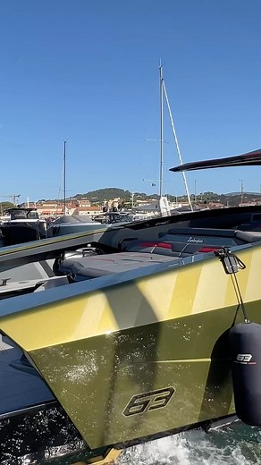 Lamborghini 63’ Yacht is refueling at the port of Saint-Tropez A perfect blend of luxury and cutting-edge technology! #lamborghini63 #sainttropez #luxuryyacht #tecnomar | Prestigious Yachting