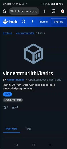 🚀 Introducing the kariRS Docker Image Build, test, and flash embedded firmware in Rust without wrestling with toolchains. The official kariRS Docker image ships with: - Rust nightly cargo preinstalled - Embedded AVR toolchains (gcc-avr, avr-libc, avrdude) - A ready-to-use kariRS CLI - A fully reproducible, isolated dev environment Perfect for: - Trying kariRS instantly - CI / automated builds - Consistent environments across machines #kariRS #EmbeddedRust #Docker #CloudTechnology #EmbeddedSyste