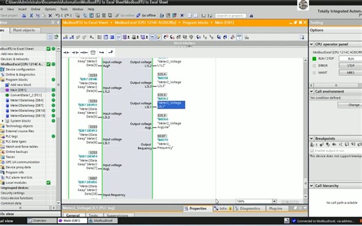 TIA Portal V18 Modbus Ms Excel connect with PLC S7-1200 (Part-2)
