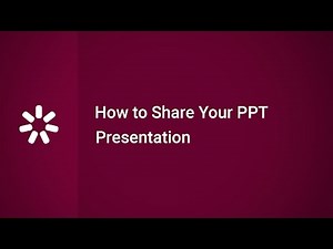 How to Share Your PPT Presentation