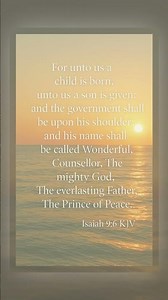 ✨ Isaiah 9:6 (KJV) — A Child Is Born