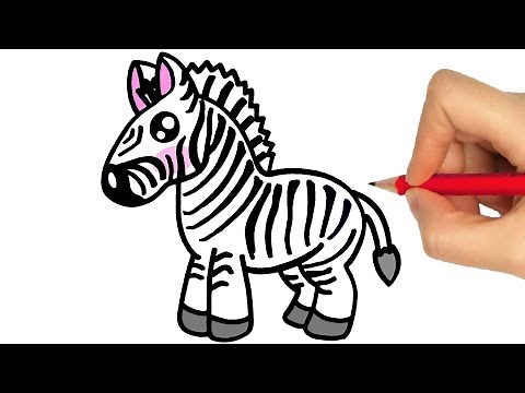HOW TO DRAW A ZEBRA EASY STEP BY STEP