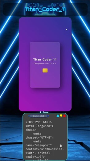 Titan Coder 11 #coding #engineering #program #html #css #javascript #webdevelopment #titancoder11