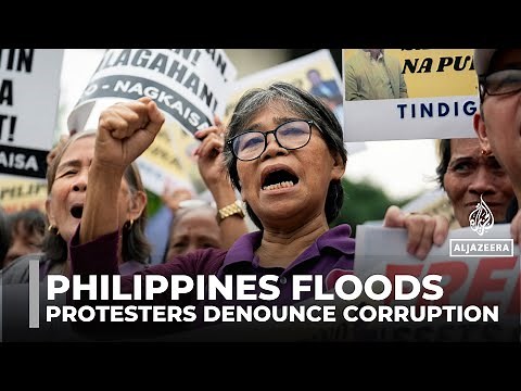 Philippines protesters denounce corruption in flood-control projects