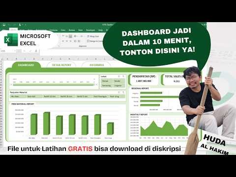 DASHBOARD EXCEL PROFESIONAL DALAM 10 MENIT! #excel #dashboard