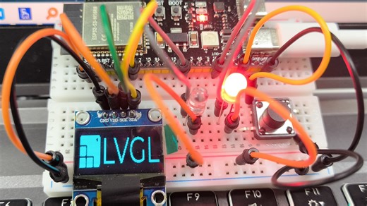 [记录]ESP32-S3   esp-idf   0.96Oled 通过可视化设计 LVGL 界面