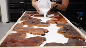 41K views · 204 reactions | $2000 Slab and Epoxy Coffee Table. | Jonny Builds | Facebook