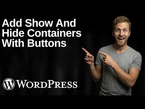 How To Show And Hide Containers With Buttons In WordPress Elementor 2026 Easy Guide