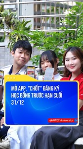 205 reactions · 5 comments | Chỉ cần mở Mini Zalo App HUTECH là có thể giữ suất học bổng lên đến 100% học phí toàn khoá ngay lập tức, nhanh tay đăng ký trước hạn cuối 31/12 để đừng bỏ lỡ cơ hội đặc biệt này nha! #HUTECH #ChonHUTECH #ChonThanhcong #ProudofHUTECH #HUTECHLife #HUTECHStudy #HumansofHUTECH #Tuyensinh #Xettuyendaihoc #Hocbong #Uudaihocphi | HUTECH - Đại học Công nghệ Tp.HCM | Facebook