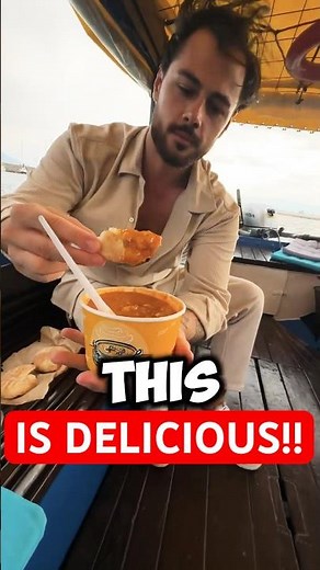 POV: EATING THE MOST POPULAR DISH OF MACEDONIA ON A BOAT