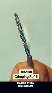 Tutorial Crimping RJ45 #fblifestyle #usa #electrical #rashidkhandieselgenerator #RJ45 | Rashid Khan