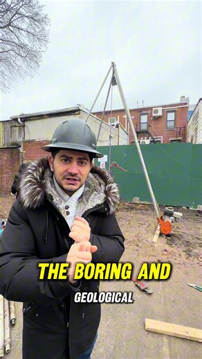 Boring and Geological test will tell you where the water is, what type of soil you have, if and any problems can of-course through boulder and or bedrock. When doing these test it’s helpful to have your structural engineer and foundation sub contractor are there to help guide so the test can be more effective! Watch till the end! #CONSTRUCTION #Real#Estate #Development #Investment #Demo #Planning #condo #process #guidance #stragey #new #dev #NBA #NHL #NFL #FIFA #MLB #BOXING #concrete #money #ROI