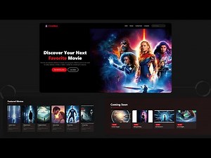 How to create Movie website using html css | Project for beginners