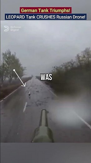 LEOPARD 2A4 CRUSHES Russian Drone Waiting For Ambush! #Leopard #UkraineWar #Pokrovsk #German #Tank