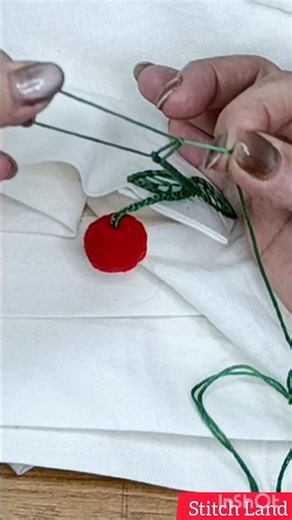 Extraordinary & Creative Embroidery | 3D Cherry Edge Runner Tutorial 🍒✨