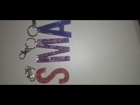 Making Resin Keychains Using Transparent Rhinestones
