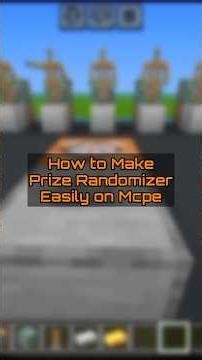 Prize Randomizer Mcpe Command Tutorial | Part 1