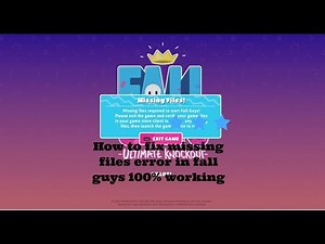 fall guys missing files error 100% fix and working👍