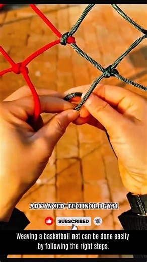 How to Weave a Basketball Net Step by Step !! #shorts #innovation