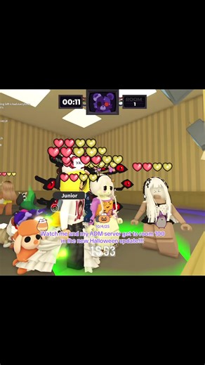 I love this song!!>v< GUYS I DID ITTTY!!! #roblox #foryou #cutecore #halloween #adoptme