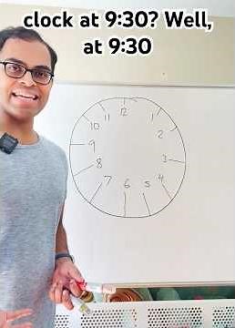 What’s the angle between the hands of a clock at 9:30? 🤔 #mathematics #time
