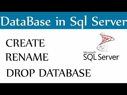 Sql Server Database -Create Rename and Drop or Delete - Part2
