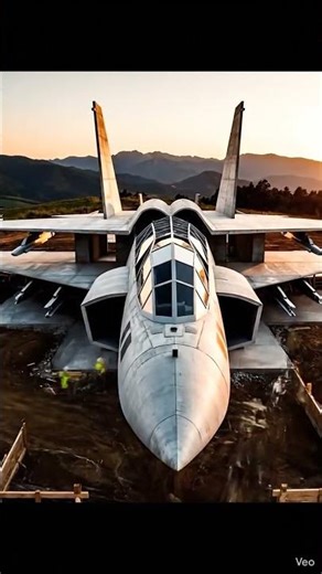 They turned a fighter jet into a luxury hillside house 😱✈️🏡
