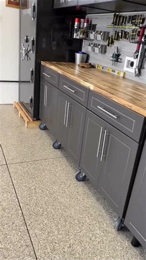 From chaos to clean. 🔥 Custom garage cabinets that just make sense. #garage #cabinet #storage #fypシ